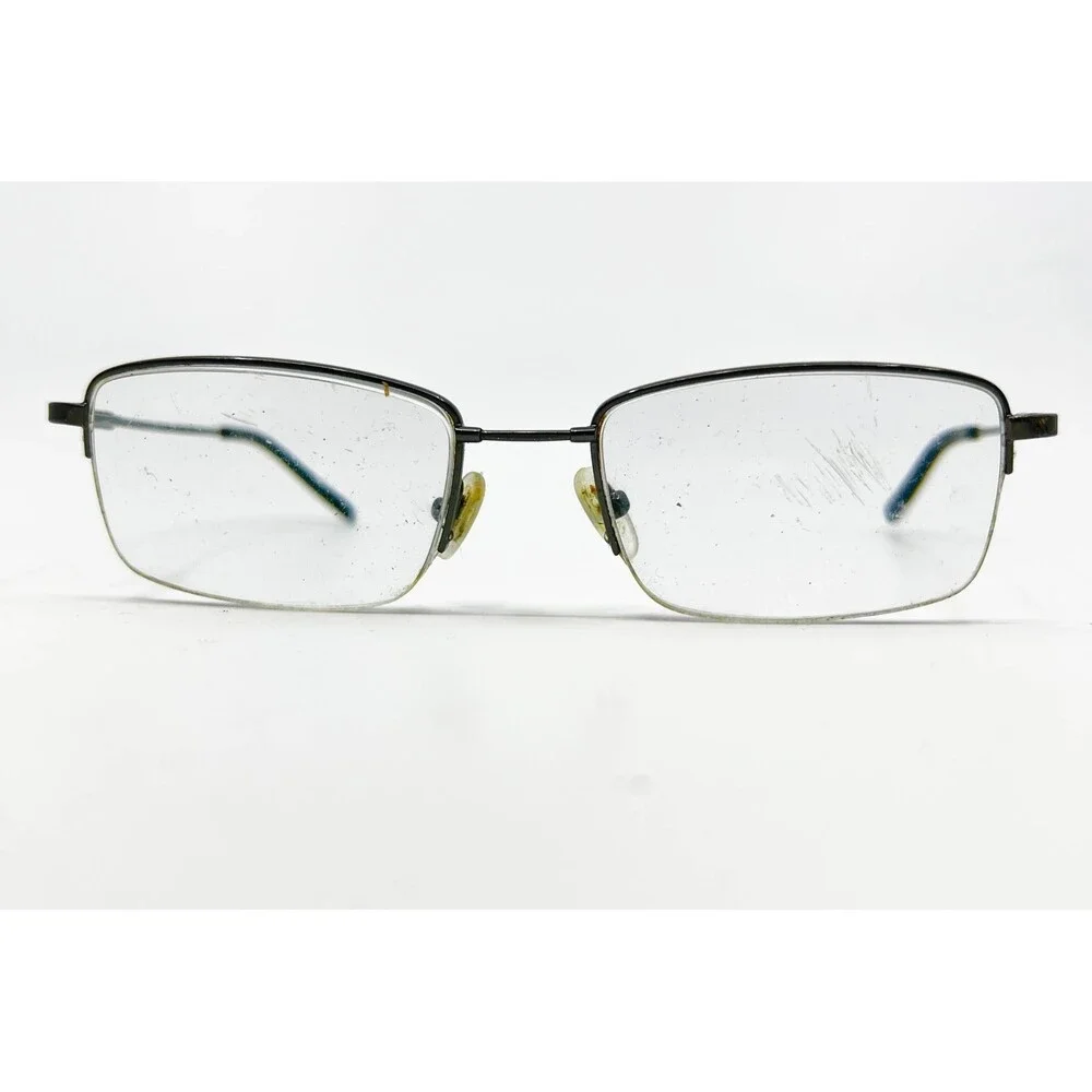 Hobie Eyeglasses Mens Gunmetal Rectangular H04004U 52-19-140
